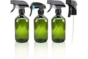 Hhverse 3 Stück Zerstäuber Sprühflasche 500ml Leere Sprühflaschen zum Befüllen Spray Bottle Mit Zwei Arten von Sprühköpfen Spritzflasche für Pflanzen, Haare, Reinigung