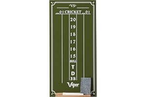 Tableau de score Viper Chalk : Cricket et 01 Jeu de fléchettes Vert