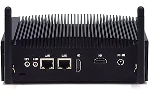 WEIDIAN Mini PC industriel Dual Ethernet RS232 i5 8260U Mini PC de bureau sans ventilateur 8 Go RAM 128 Go SSD 4K Dual HD Display Dual Band WiFi Windows 11 Pro Mini ordinateur Mini PC de bureau industriel