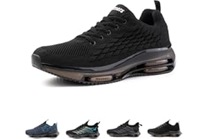 Anokar Scarpe Ginnastica Donna Scarpe Running Uomo Leggere Scarpe Sportivo Corsa Unisex Basso Cuscino d'Aria Casual Leggero Antiscivolo Outdoor Nero Blu Rosso Bianco EU36-EU48