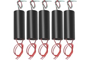 Erpmlyo DC 3-6V to 400KV High Voltage Transformer Boost Step-up Inverter Arc Pulse Generator Power Module (5 pcs) , Black