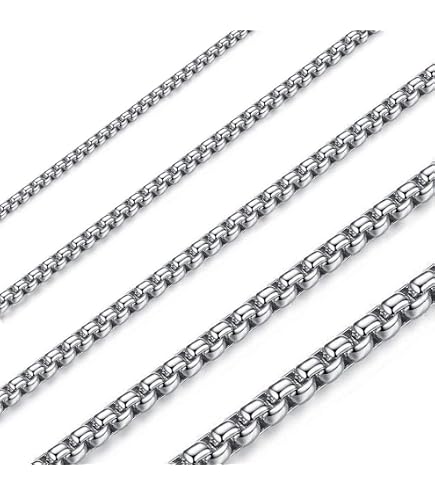 Catena In Acciaio Inossidabile Unisex: Collana Sottile 45 O 50 Cm, Gioiello Resistente All'Acqua, Ipoallergenico, Finitura Lucida