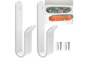 HAIYUU Porta Snowboard Parete, Porta Sci da Muro Snowboard Accessori Gancio Muro, Accessori Sci Supporto a Parete Gancio per Tavole, Longboard, Wakeboard, Pattini Rotelle, Casa e Garage