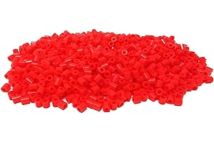 WS UK 1000 Pack Fuse Beads 5mm Midi - works like Hama Beads [Red]