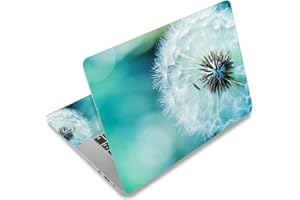 icolor Laptop Skin Aufkleber Folie Cover Vinyl Aufkleber für 13" 13,3" 14" 15" 15,4" 15,6 Zoll Notebook Schutzfolien Laptop Selbstklebend Kunst Dekorative Aufkleber Schutzhülle (Löwenzahn)