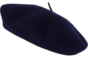 JUNGANRHA® Beret Hat Women Accessoies Men Wool Solid Color French Style Classic Beret Hat - Vintage Women's Berets for Ladies UK Artist Hat
