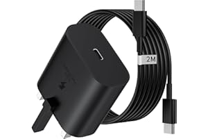 DRESZ Samsung Charger Plug and Cable,25w Samsung Fast Charger,USB C Charger Plug PD 3.0 and Type C to Type-C 2M Cable Fast Charge for Samsung Galaxy S23/S22/S23+/A54/A53,Tablet,Phone 15/15 Pro/15 Pro Max
