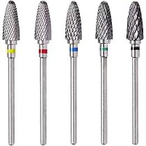 EBTOOLS Wolframstahl-Manikürebohrer – Kegelförmiger Bohrer Für Nägel, Glas, Kunststoff (wahlweise Grün, Blau, Rot)
