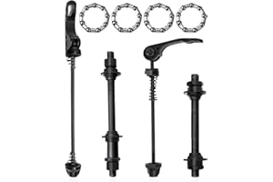 BGCCWJ Bicycle Quick Release Set,Mountain Bike Quick Release Hub and Rear Axle Hollow Shaft Kit,Wheel Axle Bike Hollow Axle with Wheel Hub Steel Ball Replacement Parts for MTB,Road Bike,BMX,Cycling