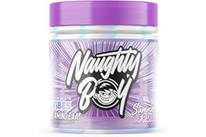 NAUGHTY BOY NaughtyBoy Amino EAA - Summer Fruits, 255g, 30 Servings, Vegan BCAA & Essential, Intra-Workout & Recovery Support, Delicious Flavours, Muscle Repair & Performance