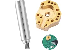 Joysticklödkolvsspets med Adapter för P4 P5 NS Pro Xbox Series X Xbox One, Flerhåls Lödkolvsspetsar med Hög Värmeledningsförm