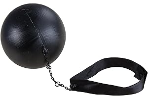P'tit Clown 60311 Fußkette mit Kugel für Sträfling – Schwarz