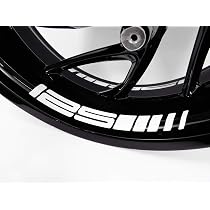 BIKE-label Felgenbett-Aufkleber – Kompatibel Mit KTM 125 Duke, 4er Set, Orange, UV-beständig