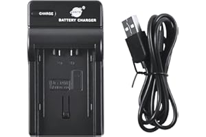 QIAOJINLIN DSTE NEW USB Camera Battery Charger Compatible for Panasonic VBN260 VBN130 VBN390