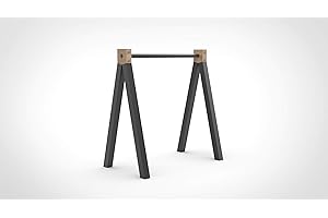 NORDLINGER PRO Nordlinger Aspen Tréteau Design, Bois teinté, Bois, et métal 640032