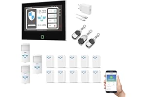 ITALIAN ALARM - Allarme Casa Senza Fili 7" Super Touch Screen, Antifurto WiFi GSM con APP, Sistema Allarme Wireless con Sensori Porte e Finestre. Già configurato, Video Tutorial e Assistenza Italia