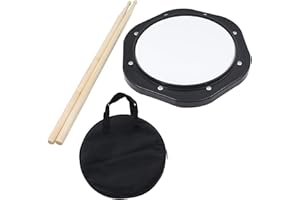 JM FOREST Almohadilla de Practica Caja Parche Sordo 10518H ROCKSTAR DE 8" con Parche Rebound Afinable, Funda y Baquetas. - Rockmusic