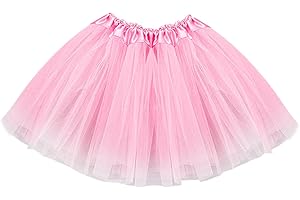 HDGSAFD Gonna tutù in 1 Pezzo, Rosa, Adatta per Balli E Feste