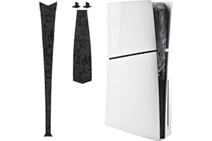 Luck&Link Skin Sticker For PS5 Slim Console Center Part Protection Texture Sticker,For PS5SILM Digital And Disc Edition Host Middle Strip Texture Skin Scratch Resistant(Shadow Camouflag,FOR PS5 SLIM)