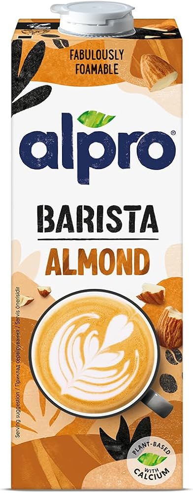 Alpro Barista Badem Sütü 1 L Vegan Laktozsuz Bitkisel Bazlı