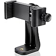 Vastar Universal Smartphone Tripod Adapter, Fits iPhone, Samsung, and all Phones, Rotates Vertical and Horizontal , Adjustable Clamp , Cell Phone Holder (Mount Adapter)