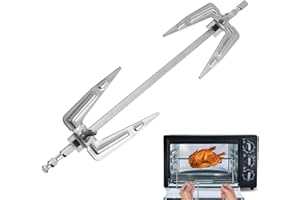 Hayaww Barbacoa De Pavo Tenedor De Pollo Asado De Acero Inoxidable Horquillas Giratorias Para Parrilla Tenedores Para Barbacoa Parrilla De Brochetas Accesorios Para Asar a La Parrilla Al Horno (A)