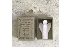 East of India Porcelain Matchbox Angel, Those We Love Don't Disappear Sentimental Words, Family Keepsake Gift, Porcelain Keepsake, Thinking of You Gift