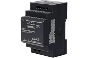 Stonenect Din-Rail Power Supply Transformer Switching Power Supplies Mountable Modular Power Supply for Industrial Automation Distribution Boxes Instrumentation (12V 5A HDR-60-12)