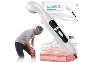 COJJ Ultraschall-Physiotherapiegerät, 15-Minuten-Timing + 3 Gänge einstellbar, Physiotherapie – Taille, Arm, Körper, Schmerzlinderung, Muskelmassagegerät, Effektive Strahlungsfläche: 4 cm²