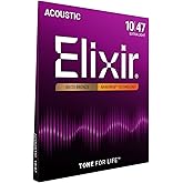 Elixir 010-047 Nanoweb Bronz Akustik Gitar Teli (11002)