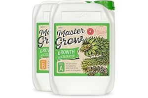 Xpert Nutrients Master Grow A+B (5L) - Fertilizante de Crecimiento Básico para la Fase Vegetativa de las Plantas, Nutriente Líquido de Crecimiento, Estimulador de Cultivo Interior y Exterior