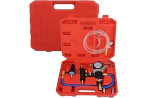 Twilight Garage Coolant Vacuum Refill Kit, Radiator Cooling System Vacuum Purge & Fill Tool Set, Automotive Coolant Filler with Universal Adapter Hoses for Car Motorcycle SUV Truck