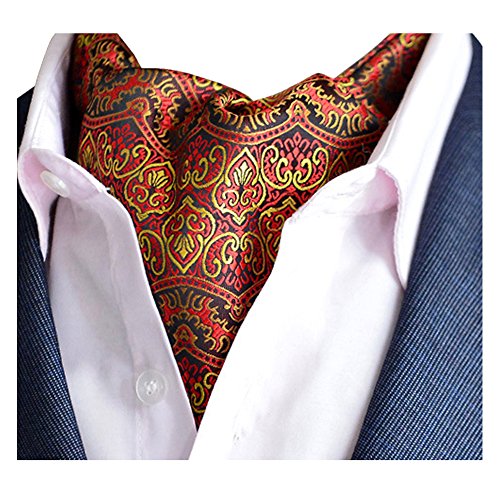 YCHENG Pañuelo Hombre Ascot Paisley Cachemir Corbatas Vintage Cravat Chalina Banquete Fiesta E05