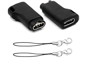 ahayo 2 Pack Type C Female to for Garmin Smart Watches Charging Port Plug Adapter, USB-C to Charging Adapter for Garmin Venu Sq Fenix 5/Fenix 6/Fenix 6X/Venu/Vivoactive 3
