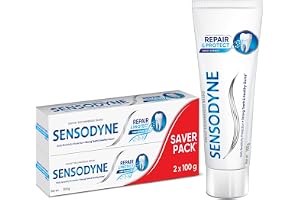 Sensodyne Toothpaste Repair and Protect | Tooth Paste for Daily Sensitivity Protection, Long-lasting Relief | Combo Pack - 200gm (100gm x 2) | Fresh Taste | Dentist Recommended
