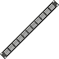 Loops - 19" Vented 1U Blanking Rack Patch Panel–Module Cover Plate Mount–Data Cabinet Flight