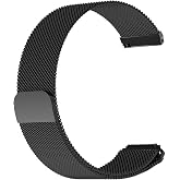 Kyver Metal Hasır 20mm Kordon, Uyumlu Modeller - Galaxy Watch i&ccedil;in Uyumlu 6/5/ 4/ Active 2 (44mm), 20mm Saatler ile Uyumlu