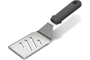 Enders® Grillwender mit kurzem Griff, aus Edelstahl, ergonomischer Griff, zum einfachen und schonenden Wenden des Grillgutes, Grillzubehör #8784, schwarz/edelstahlfarben