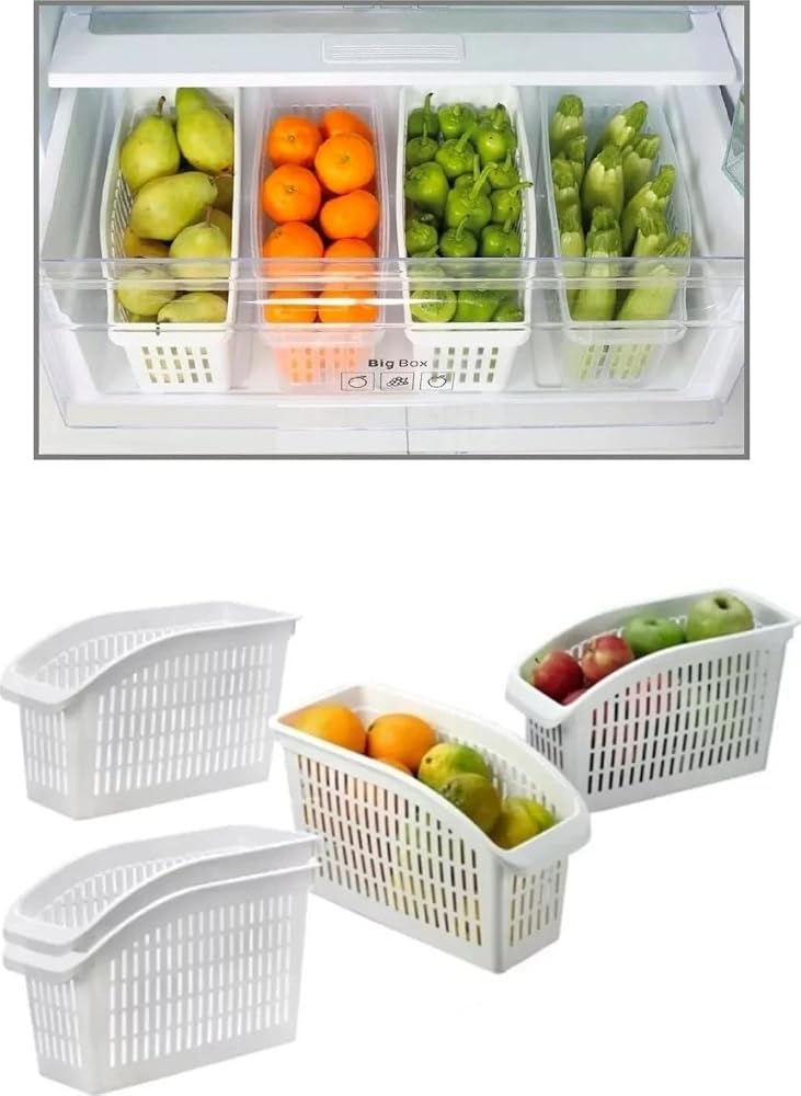 Lirazon Buzdolabı İçi Düzenleyici Dolap İçi Düzenleyici Organizer 4'lü