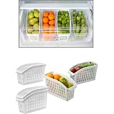 Lirazon Refrigerator Organizer In-Cabinet Organizer 4-pack