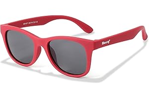 Maesy Yuki Lunettes de soleil pour enfants de 6 à 12 ans - Protection polarisée UV400 - Cadre flexible et flexible - Lunettes de soleil sûres et confortables pour enfants