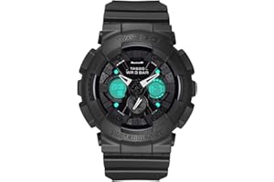 TASGO Men's Digital Sports Watch, Outdoor Dual Display 50M Waterproof Electronic Military Watches LED Alarm Stopwatch Wristwatch for Youth Unisex