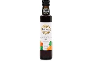 Biona Organic Pumpkin Seed Oil 250 ml - Great Taste Award 2024 Winner - Cold Pressed from Organic Pumpkin Kernels - Versatile for Salads, Soups, drizzling - Dairy Free & Vegan