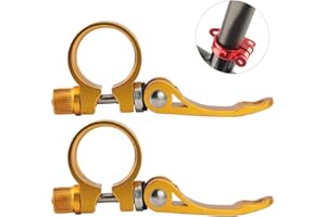 DAZISEN Colliers de Selle - Collier de Tige de Selle en Alliage d'aluminium pour Tige de Selle de vélo 28.6/31.8/34.9mm 2 pcs