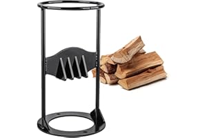 BAFLOVGA Manueller Holzspalter, Manuelles Spaltwerkzeug, Tragbarer Brennholzspalter, Anzündholzspalter, Brennholz Spalter, Protokollspalter für Campingplatz, Zuhause, Kamin, 14,5 x 14,5 x 27 cm