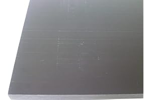 B&T Metall Pannelli rigidi in PVC nero, spessore 5,0 mm, tagliati su misura, dimensioni 300 x 700 mm