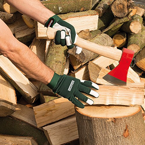 Gartenhandschuhe Arbeitshandschuhe aus Schweinsleder – mit Klettverschluss Gr. M/L - 6