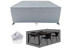 HNKDKJ Abdeckung für Gartenmöbel Winterfest 135x60cm Gartenmöbel Abdeckplane für Gartentische 135x60x85cm/LxWxH Regenschutz und Staubfest Winddicht Wasserdicht Schutzhülle für Terrassenmöbel Abdeckungen