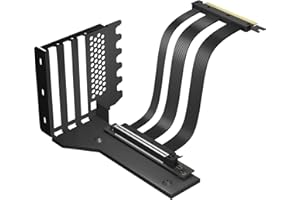 GLOTRENDS Support GPU 3 Slots avec câble de rallonge PCIe 5.0 150mm pour Montage Vertical du GPU, Compatible avec RTX5090 RTX4090 RX9070 RX7900, boîtiers PC avec Design Ouvert PCI 7/8 Slots