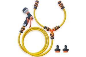 DIRECT ONLINE SHOPPING Dog Shower, Hot Cold Mixer Showering Kit, Complete Set for Washing Pets, Soft Feel Quality Fittings, Tap Connectors Included, 1 Year Parts Guarantee